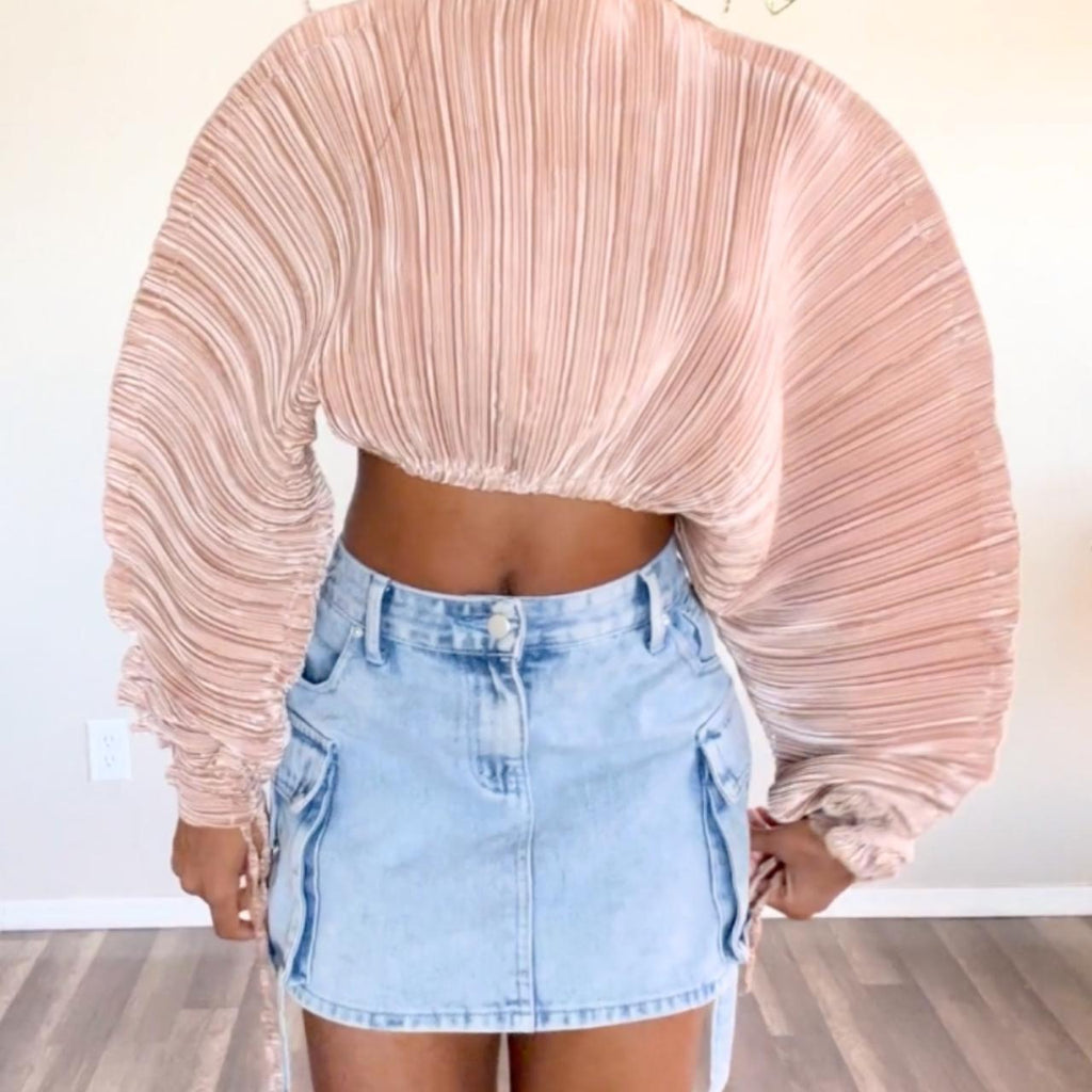 Accordion Pleated Blouse